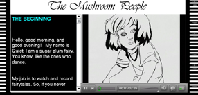 Screen shot of trivia game storyboard